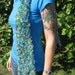 Peacock Fuzzy Scarf by PinkFrog4U on Etsy from etsy.com