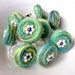 Ring - Felted Wool, Aqua, Lime and Dusty Purple