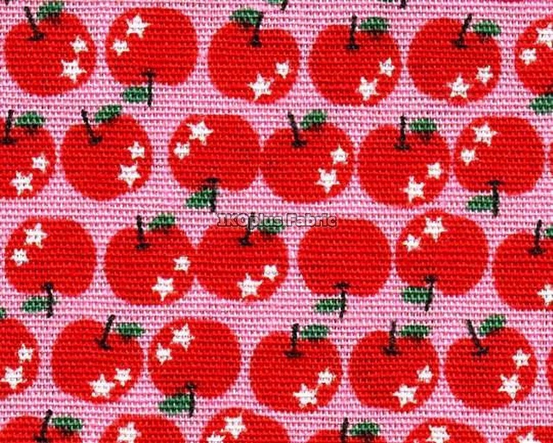 Sweet Tiny Apples Red in Middle Pink - EK-QS38182C