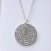 Sterling crystal pave necklace