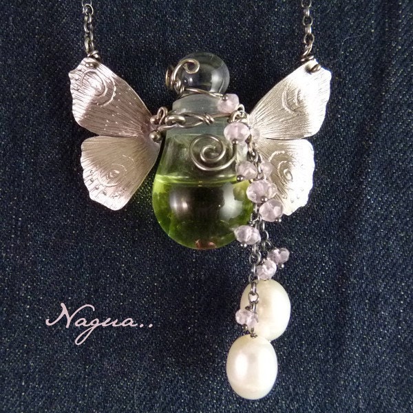 Butterfly perfume bottle RESERVED
