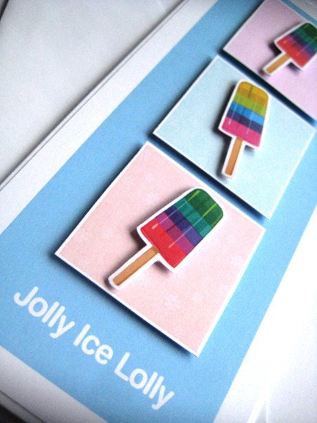 Sweet Treats Jolly Ice Lolly Greeting Card
