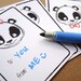 printable gift tags . love pandas