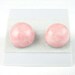 Deep Pink Ceramic Stud Earrings