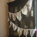 Vintage Hankies Wedding Bunting Garland Floral Prints Mixed Colors, Set of 4