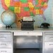 On Reserve for julie     large tanker metal steel desk with AWESOME formica top.  nice conditon
