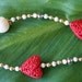 HAVE A HEART Necklace (Bone, Cinnabar, Gold-filled beads, Czech glass)