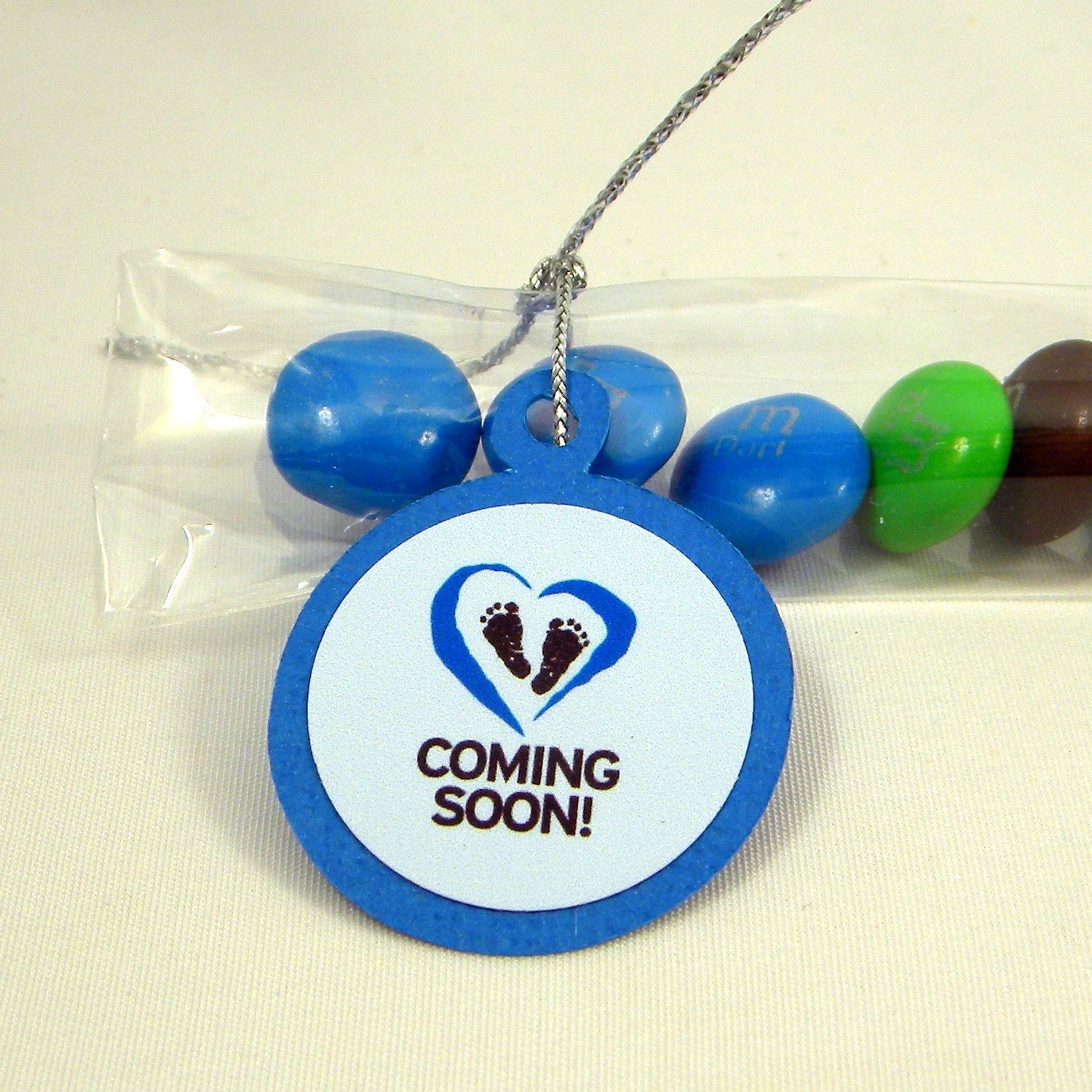 Baby Boy Shower- Candy Treat Bag Favors Set of 12