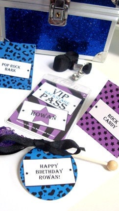 Rock Star Tent Cards - DIY Printable Parties