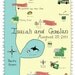wedding map - invitation and rsvp insert
