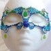 Sea glass masquerade mask, handmade
