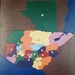 Wood Puzzle Map of any Region or Area - Customize for you - Painted - Shipping included