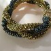 Delicioso Braided Bracelet  Blues and Golds