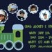Birthday Invitations: Train