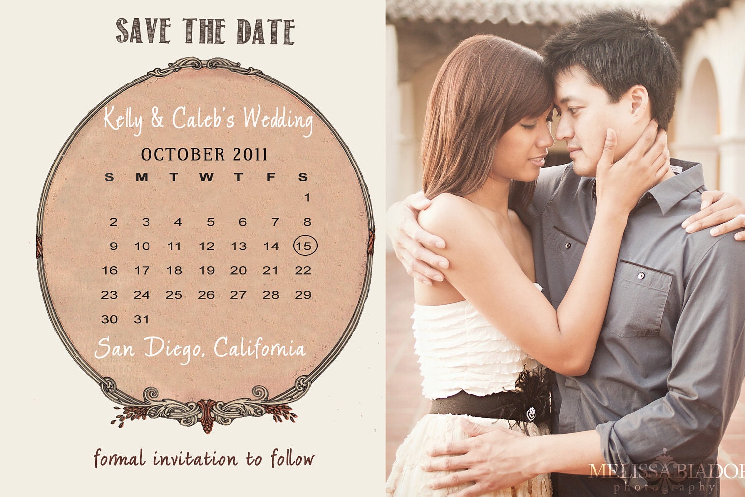 Vintage Customized Save the Date