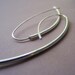 Sterling silver minimalist earrings 2 inch long