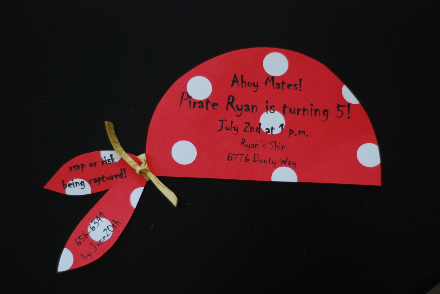 Pirate Birthday Party Invitation