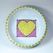 Heart Pet Food Bowl green