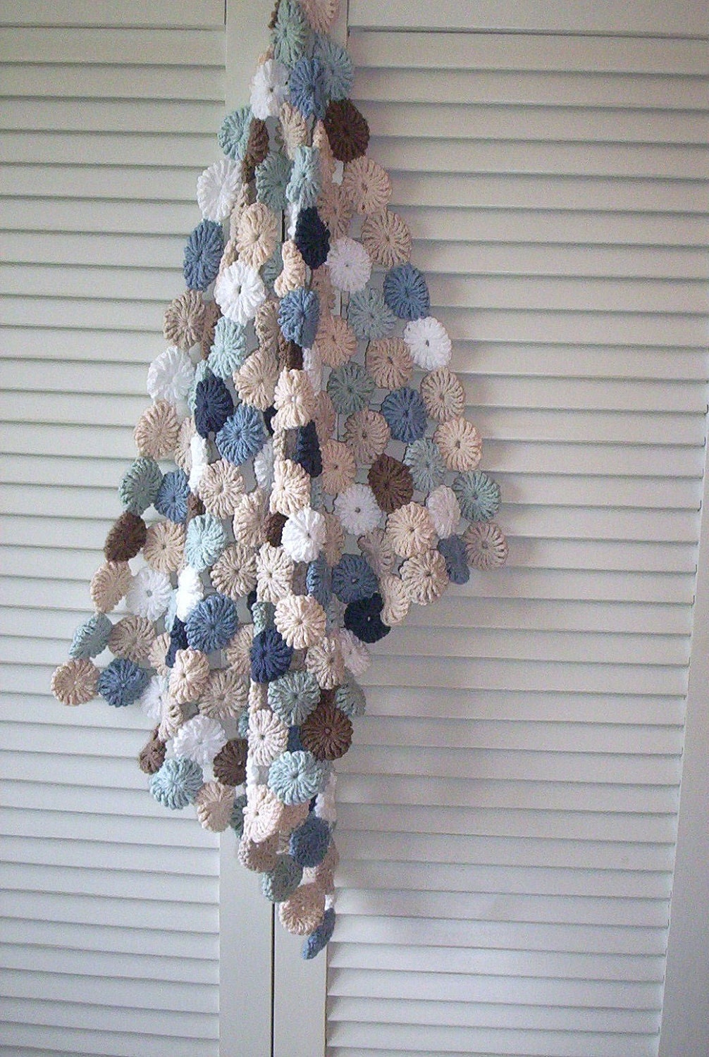 organic cotton crochet blanket