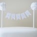 Lovely Day Cake Banner with Poms (Custom)