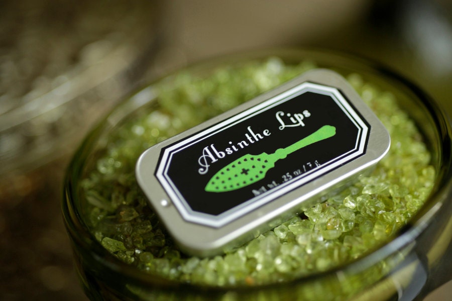 Absinthe Lips - lip balm in tin