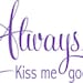 Always kiss me goodnight - LARGE Vinyl Lettering wall words graphics Home decor itswritteninvinyl