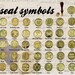 Wooden Wax Seal Stamp & Wax Stick Set