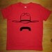 Mustache Shirt - Mustache Cowboy T Shirt - 6 Colors Available - Kids Tshirt Sizes 2T, 4T, 6, 8, 10, 12 - Gift Friendly