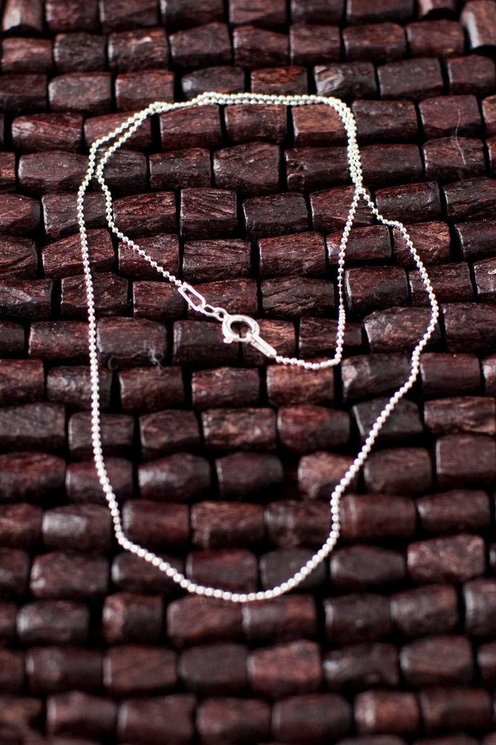20 Inch 1mm Sterling Silver Bead Ball Chain Necklace