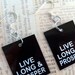 Live Long & Prosper,  Earrings Inspired by Star Trek, Sci Fi Quote Jewelry by Bohemian Bear on Etsy.