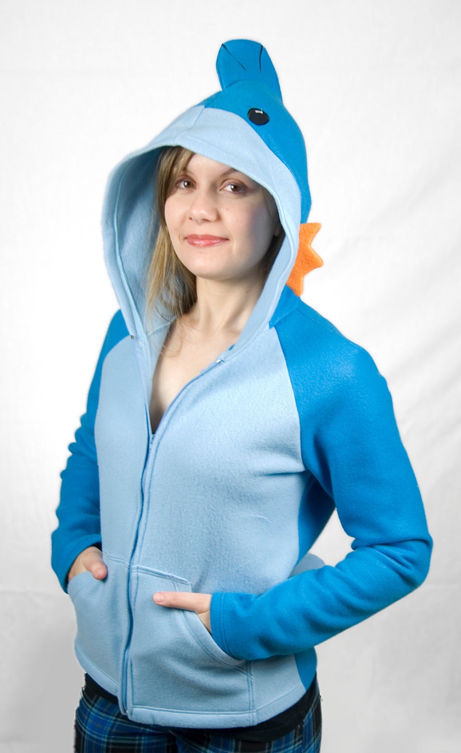 Mudkip Women's Medium Fleece Hoodie