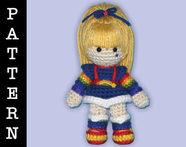 Crochet Pattern - Amigurumi Rainbow Brite Doll