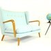 c1950 Vintage Howard Keith Wingback Sofa - HopperAndSpace.com