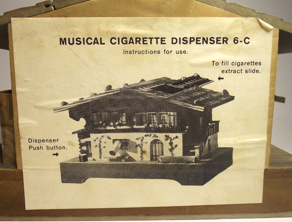 Swiss Made Musical Cigarette Dispenser Chalet