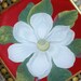 White Flower Plate