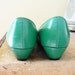 green and white .vintage. shoes