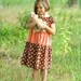 Peasant Dress In Breakfast At Tiffany's Fabric - Girls' Size 3-8