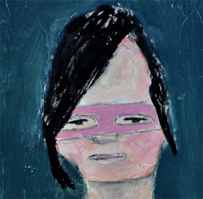 April - original mixed media 5x7 painting
