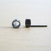 Oxidized Sterling Circle Posts