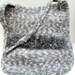 Hand Knitted Felted Tote Bags - Light Blue or Grey and White - Ready to Ship - Spring and Summer Accessory