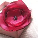 True Love, A Romatic Red Fabric Rose Ring