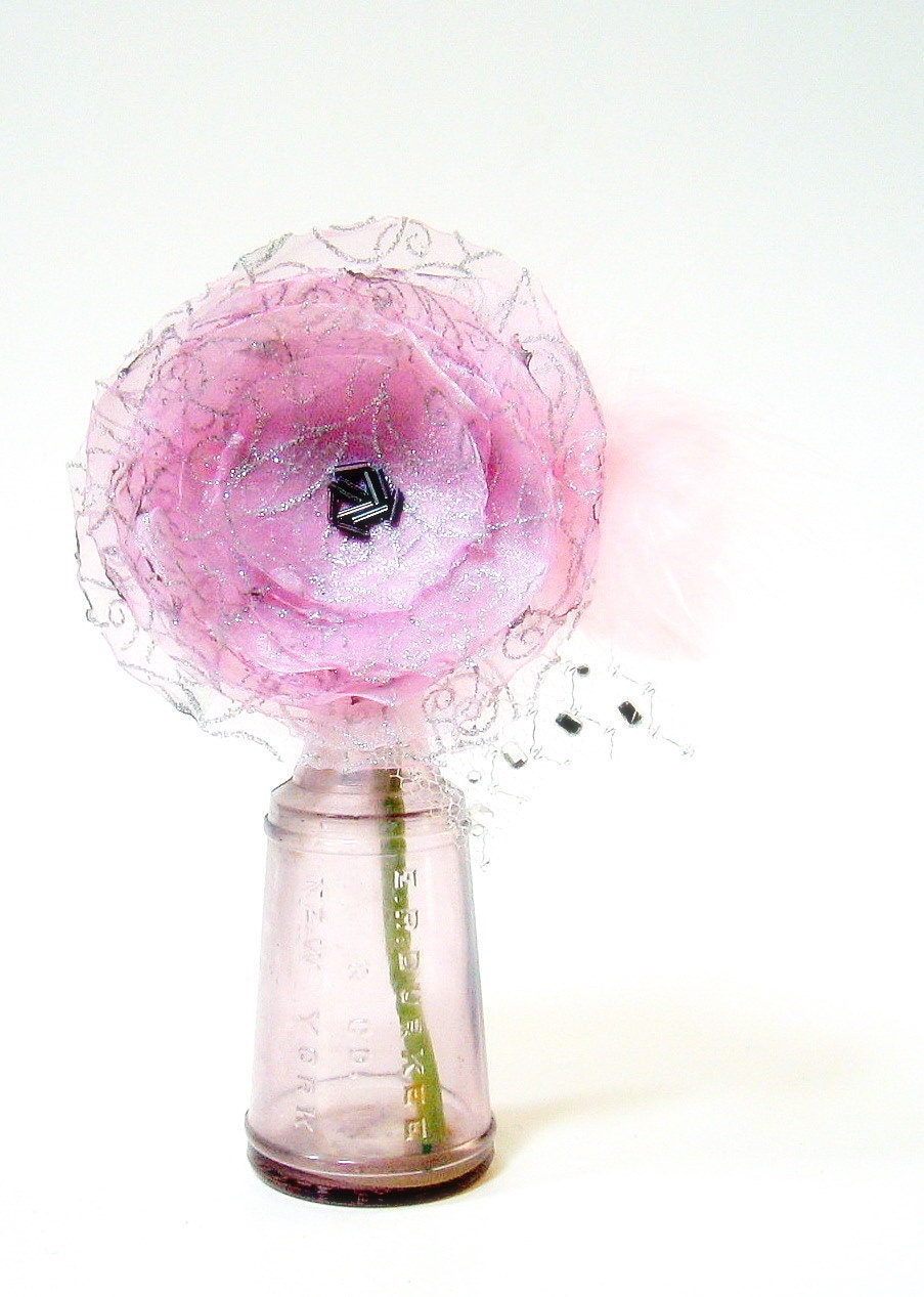 Fairy Pink, A Brooch, Corsage, Choker and Belt Accessory All In One No 2