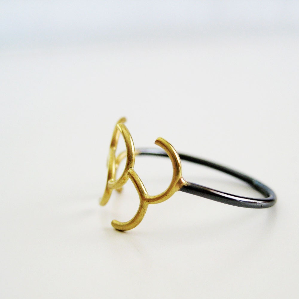 Gold Branch Ring