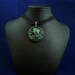 Dark Green Small Cthulhu Cameo Necklace - Polymer Clay Lovecraft Jewelry