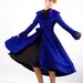 Dance of Love - blue woolen long coat