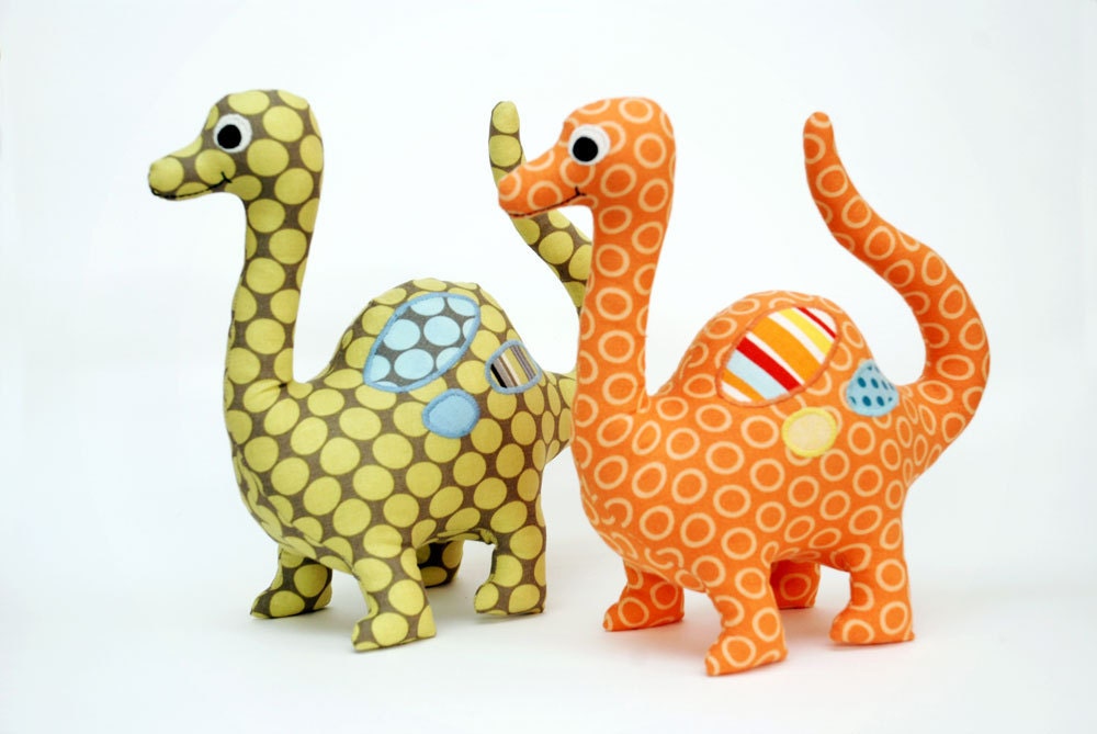 Dinosaur Pattern. Soft Toy. PDF Sewing Pattern for Dinosaur Softie. How to Make Stuffed Dinosaurs. DIY by Angel Lea Designs
