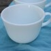 Pyrex Tea Cups, Set of 4, Solid White