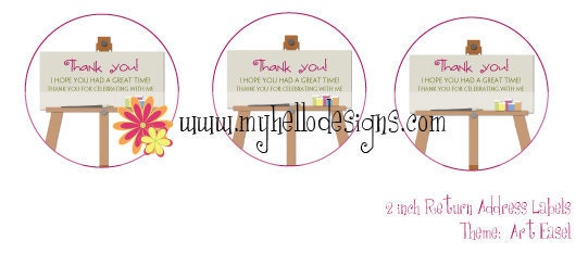 Party Favor Seals: Art