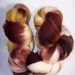 Iced Latte Handpainted Merino Superwash Roving, 4 Ounces