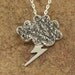 Thunderstorm Cloud and Lightning bolt stormy weather sterling silver pendant with chain